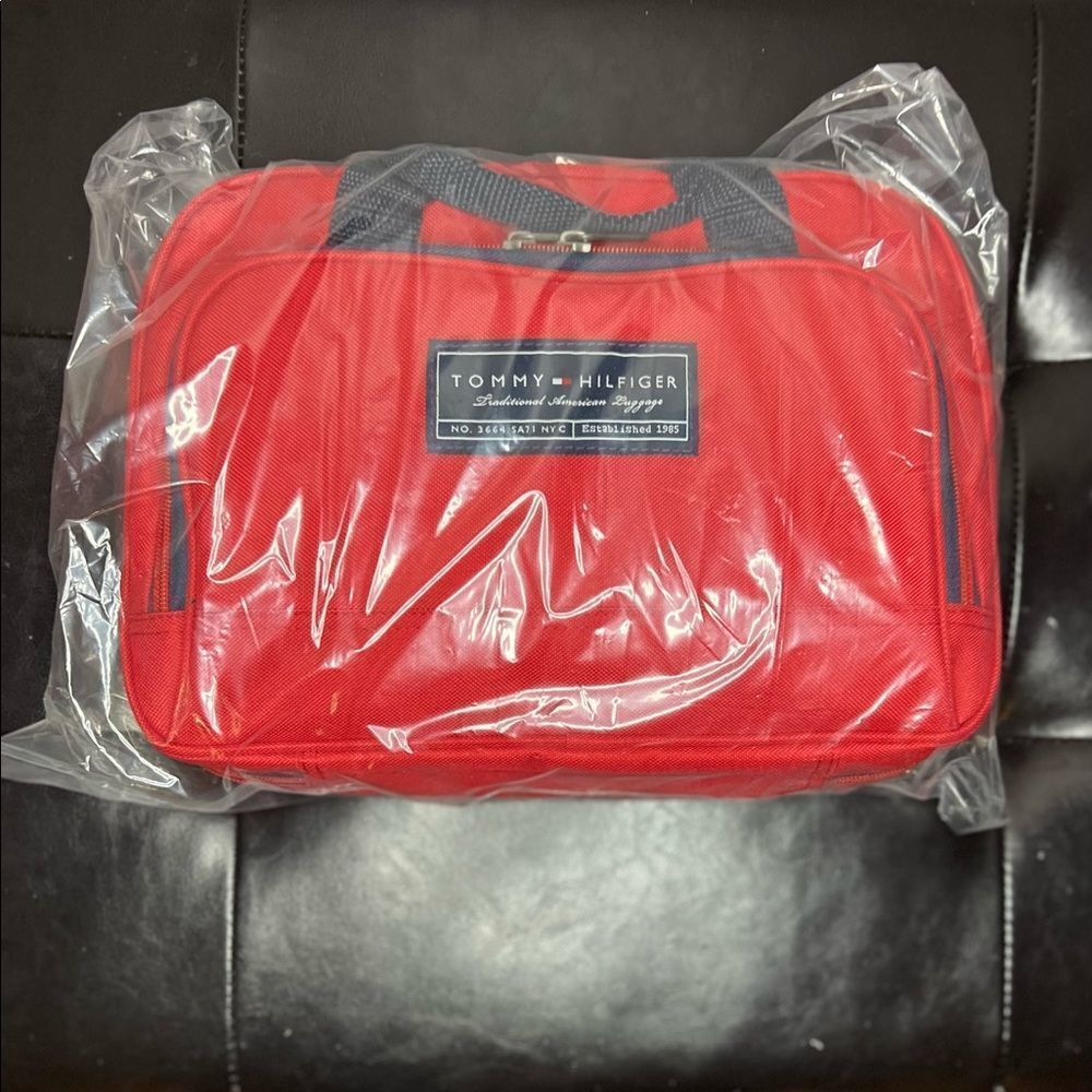 Tommy Hilfiger Delux Travel Organizer Red Blue Computer Case For Organiz… - Picture 2 of 8